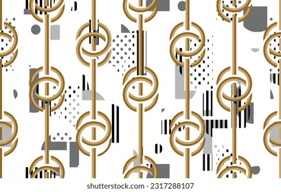 Seamless abstract geometric pattern. Vector Illustration