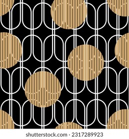 Seamless abstract geometric pattern. Vector Illustration
