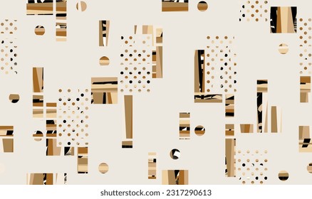 Seamless abstract geometric pattern. Vector Illustration