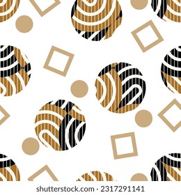 Seamless abstract geometric pattern. Vector Illustration