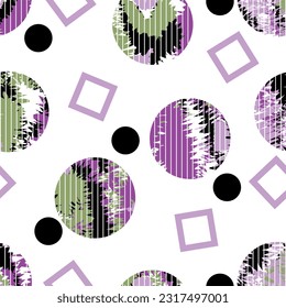 Seamless abstract geometric pattern. Vector Illustration