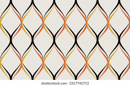 Seamless abstract geometric pattern. Vector Illustration