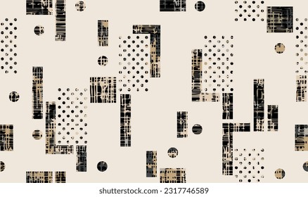 Seamless abstract geometric pattern. Vector Illustration