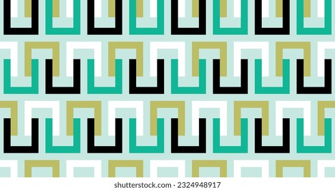 Seamless abstract geometric pattern. Vector Illustration