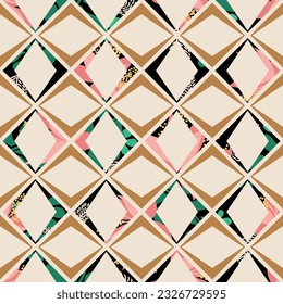 Seamless abstract geometric pattern. Vector Illustration
