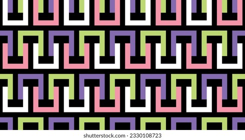 Seamless abstract geometric pattern. Vector Illustration