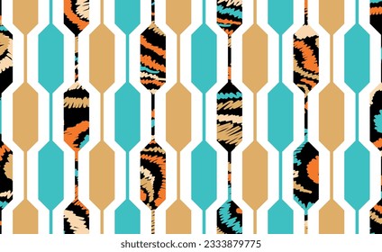 Seamless abstract geometric pattern. Vector Illustration