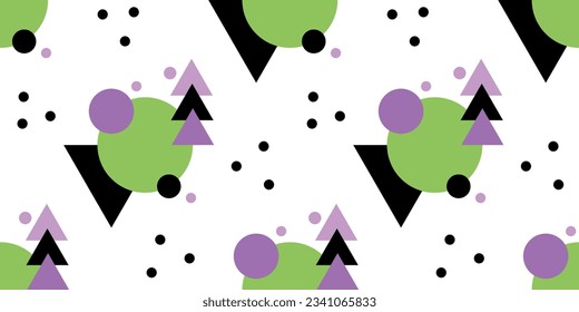 Seamless abstract geometric pattern. Vector Illustration
