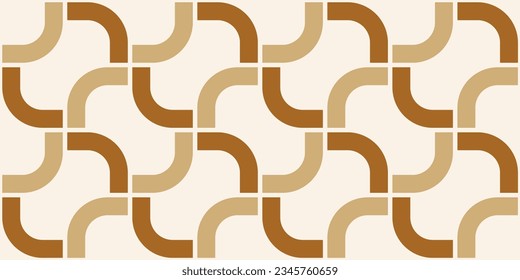 Seamless abstract geometric pattern. Vector Illustration