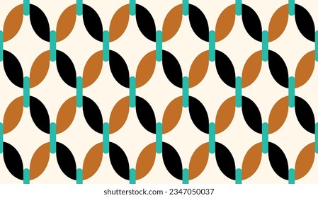 Seamless abstract geometric pattern. Vector Illustration