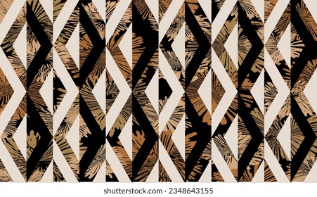 Seamless abstract geometric pattern. Vector Illustration