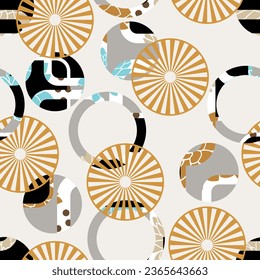 Seamless abstract geometric pattern. Vector Illustration