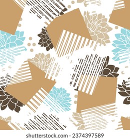 Seamless abstract geometric pattern. Vector Illustration