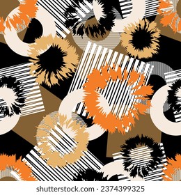 Seamless abstract geometric pattern. Vector Illustration