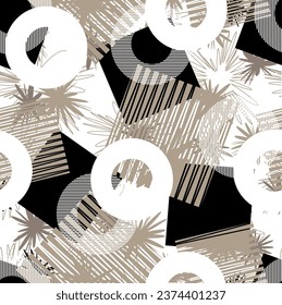 Seamless abstract geometric pattern. Vector Illustration