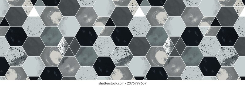Seamless abstract geometric pattern vector