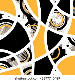 Seamless abstract  geometric pattern. Vector Illustration