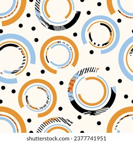 Seamless abstract geometric pattern. Vector Illustration