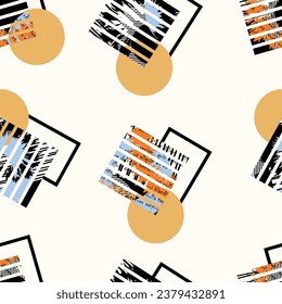 Seamless abstract geometric pattern. Vector Illustration