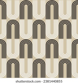 Seamless abstract geometric pattern. Vector Illustration.