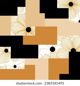 Seamless abstract geometric pattern. Vector Illustration.