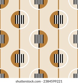 Seamless abstract geometric pattern. Vector Illustration.