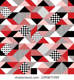 Seamless abstract geometric pattern. Vector Illustration.
