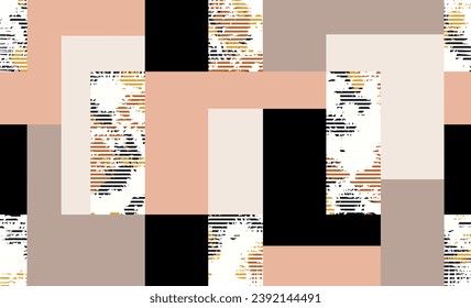 Seamless abstract geometric pattern. Vector Illustration.