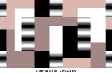 Seamless abstract geometric pattern. Vector Illustration.