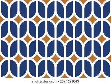 Seamless abstract geometric pattern. Vector Illustration.