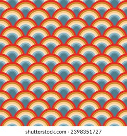 Seamless abstract geometric pattern. Vector Illustration