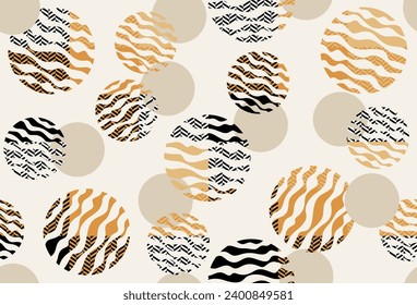 Seamless abstract geometric pattern. Vector Illustration.