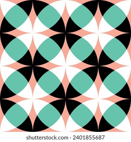 Seamless abstract geometric pattern. Vector Illustration.