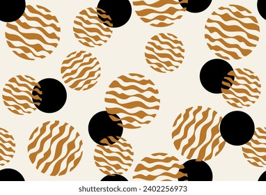 Seamless abstract geometric pattern. Vector Illustration.