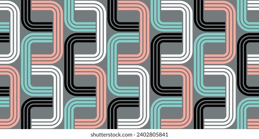 Seamless abstract geometric pattern. Vector Illustration.