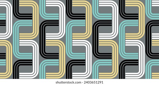 Seamless abstract geometric pattern. Vector Illustration.
