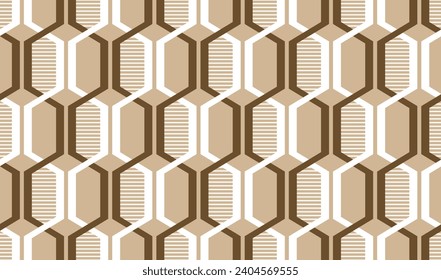 Seamless abstract geometric pattern. Vector Illustration.