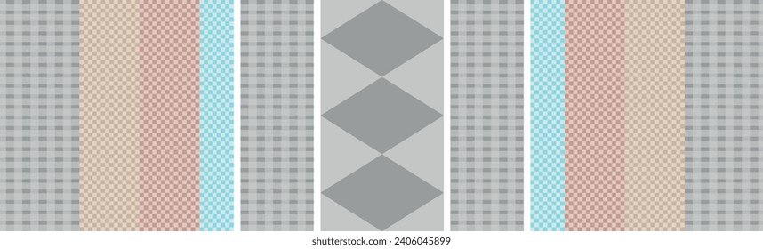 Seamless abstract geometric pattern. Vector Illustration.