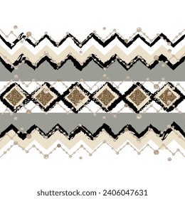 Seamless abstract geometric pattern. Vector Illustration.