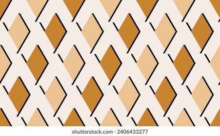 Seamless abstract geometric pattern. Vector Illustration.