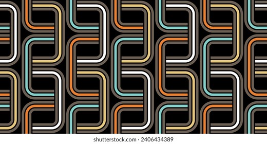 Seamless abstract geometric pattern. Vector Illustration.