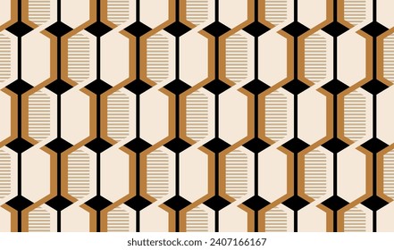 Motif géométrique abstrait harmonieux. Illustration vectorielle.