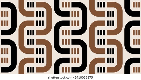 Seamless abstract geometric pattern. Vector Illustration.