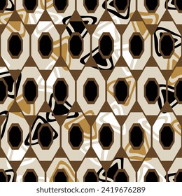 Seamless abstract geometric pattern. Vector Illustration.