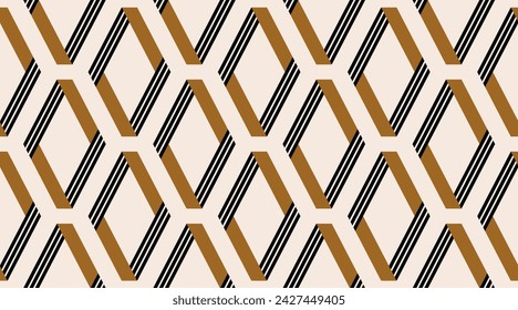 Seamless abstract geometric pattern. Vector Illustration.