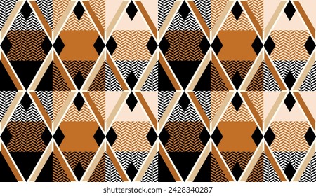 Seamless abstract geometric pattern. Vector Illustration.