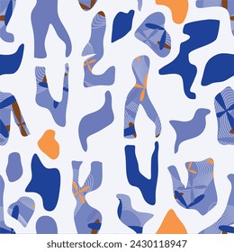 Seamless abstract geometric pattern. Vector Illustration.