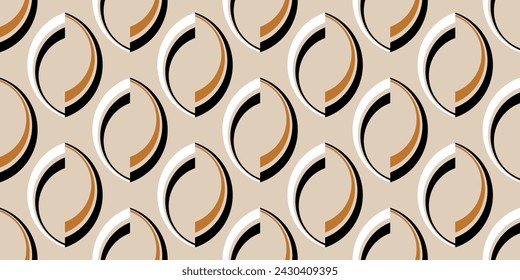 Seamless abstract geometric pattern. Vector Illustration.