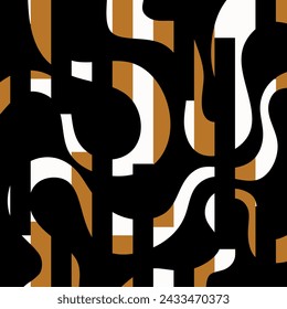 Seamless abstract geometric pattern. Vector Illustration.