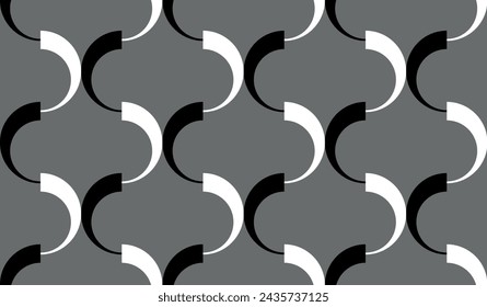 Seamless abstract geometric pattern. Vector Illustration.